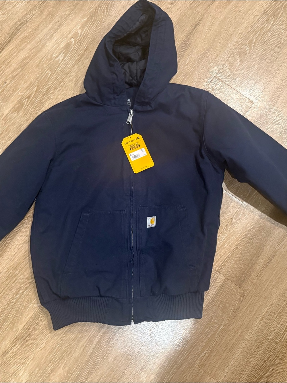 Carhartt  Navy Hooded Puffer Jacket
